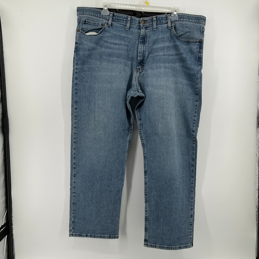 Wrangler Mens‎ Blue Comfort Flex Waist Straight Leg Jeans 44x30 97CFWBO Workwear